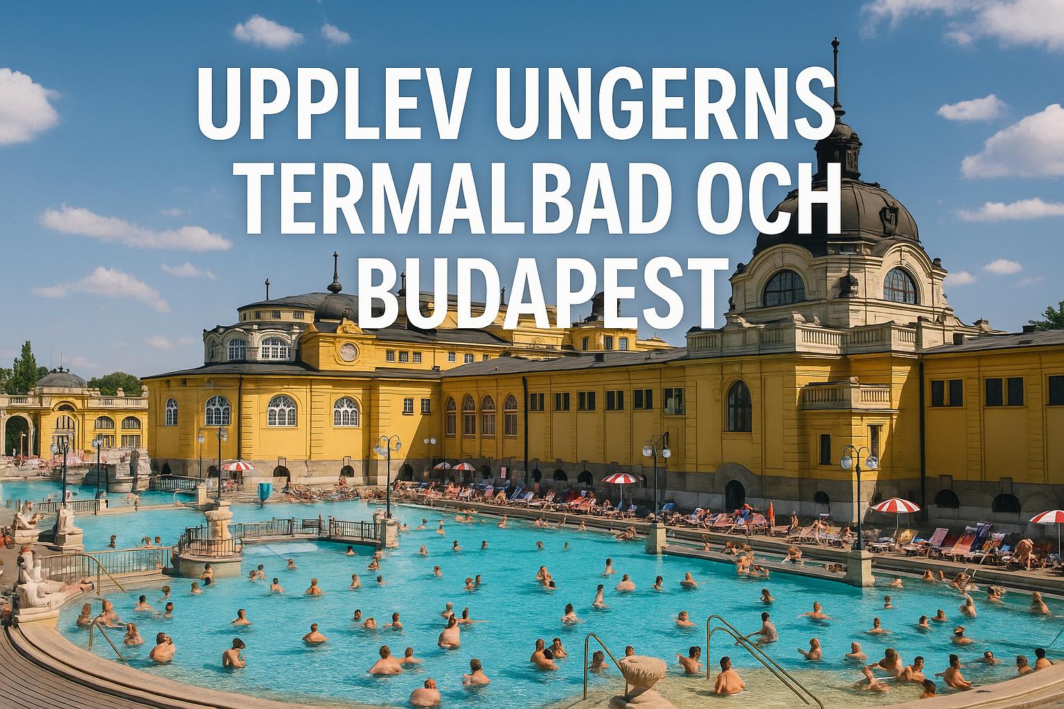 Upplev Ungerns termalbad och Budapest