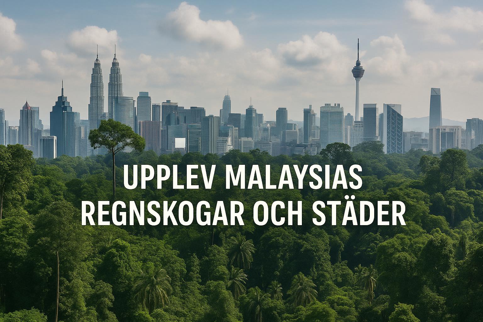 Upplev Malaysias regnskogar och städer