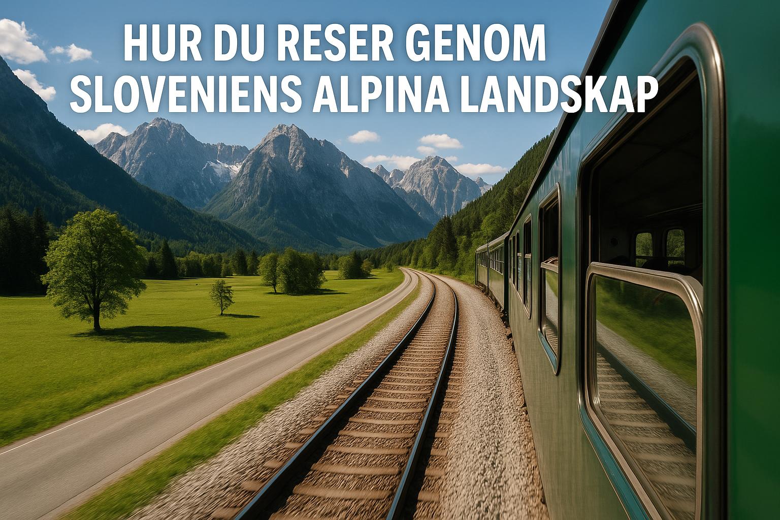 Hur du reser genom Sloveniens alpina landskap