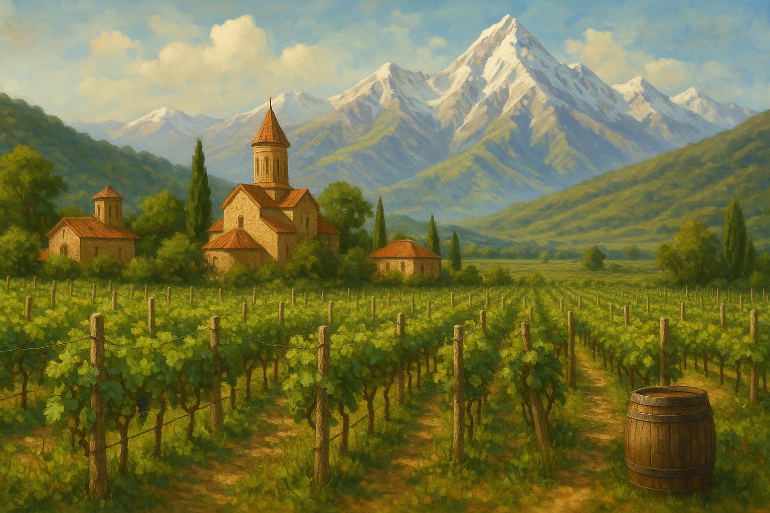 Utforska Georgiens vinregioner och Kaukasus